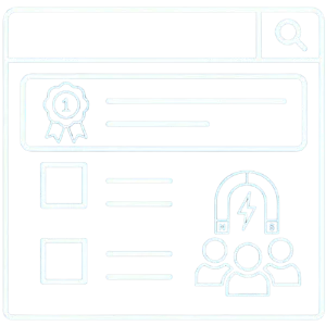 Image showing website visibility improvement in search results for keywords that attract real customers